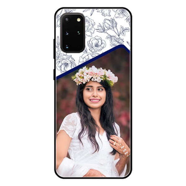 Galaxy S20 Plus Personalized Glass Phone Case  - Premium Floral Design