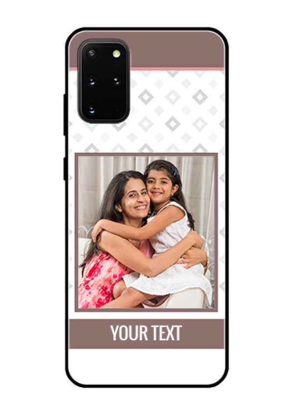 Galaxy S20 Plus Photo Printing on Glass Case  - Simple Diamond Design