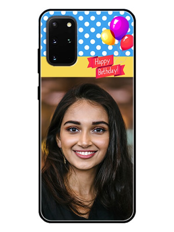 Custom Galaxy S20 Plus Custom Glass Mobile Case  - Happy Birthday Design