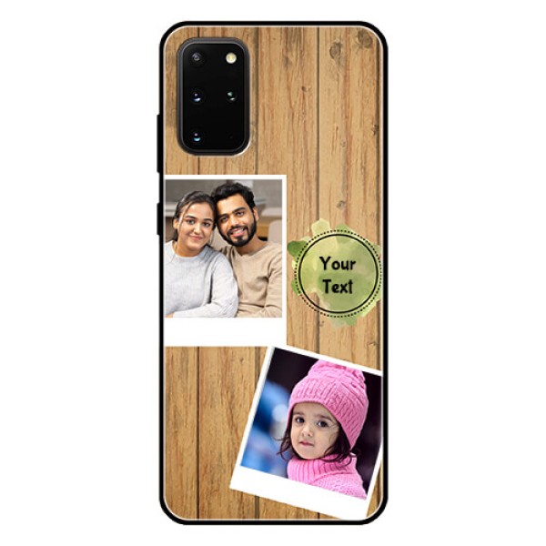 Galaxy S20 Plus Custom Glass Phone Case  - Wooden Texture Design