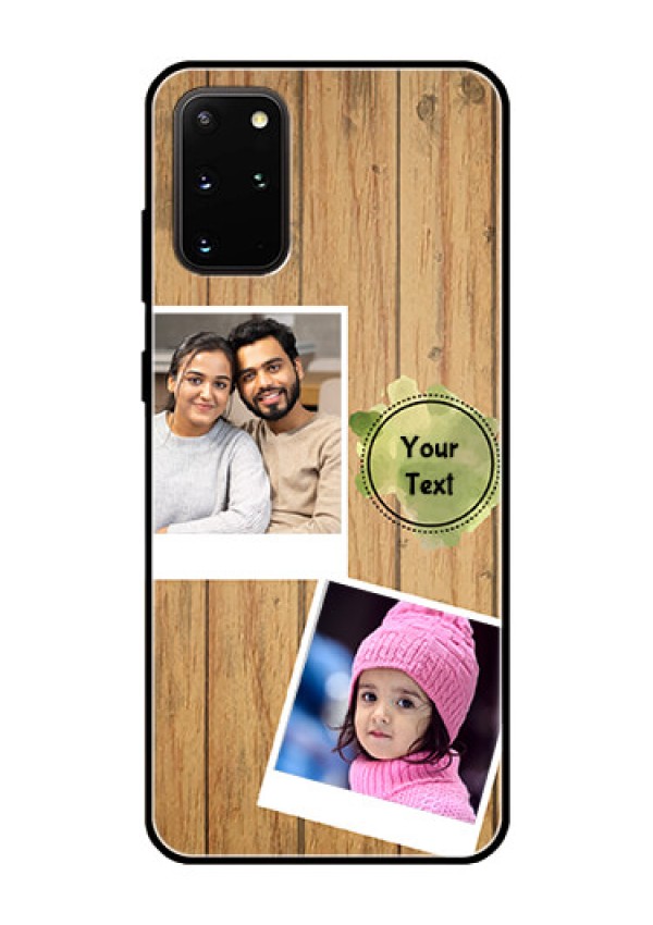 Galaxy S20 Plus Custom Glass Phone Case  - Wooden Texture Design