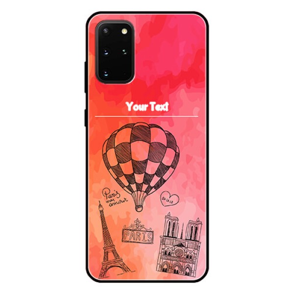 Galaxy S20 Plus Custom Glass Phone Case  - Paris Theme Design