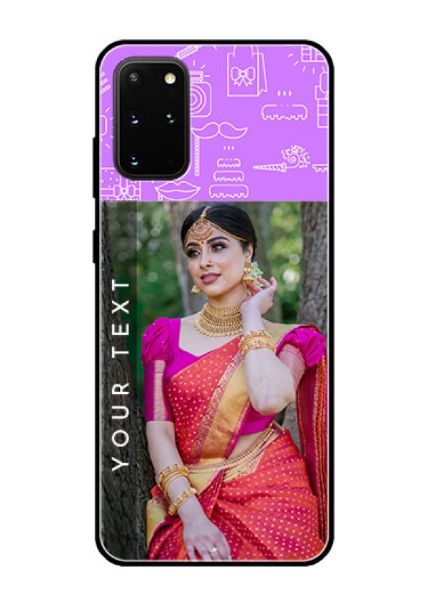 Galaxy S20 Plus Custom Glass Mobile Case  - Birthday Icons Design