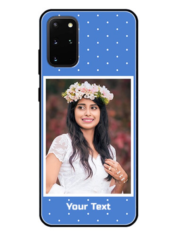 Custom Galaxy S20 Plus Photo Printing on Glass Case  - Polka dots design