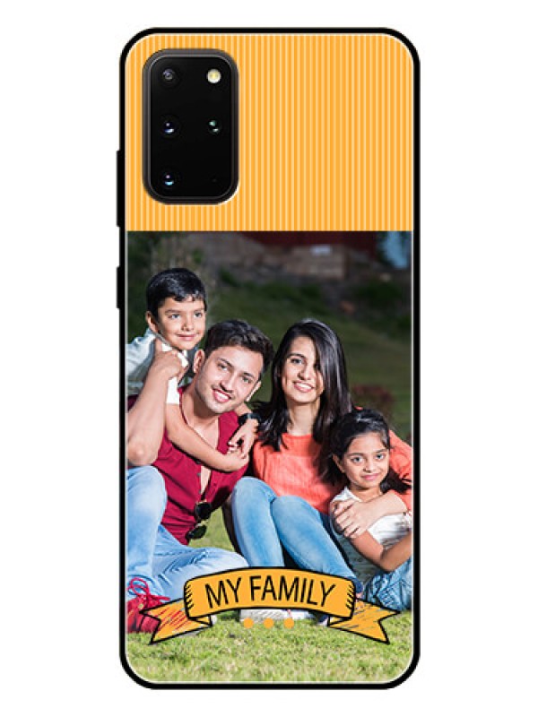 Custom Galaxy S20 Plus Custom Glass Phone Case  - My Family Design