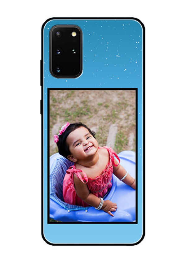 Galaxy S20 Plus Custom Glass Mobile Case  - Wave Pattern Colorful Design
