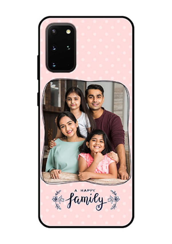 Galaxy S20 Plus Custom Glass Phone Case  - Family with Dots Design