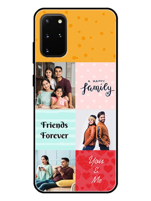 Custom Galaxy S20 Plus Personalized Glass Phone Case  - Images with Quotes Design