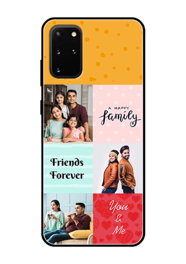 Galaxy S20 Plus Personalized Glass Phone Case  - Images with Quotes Design
