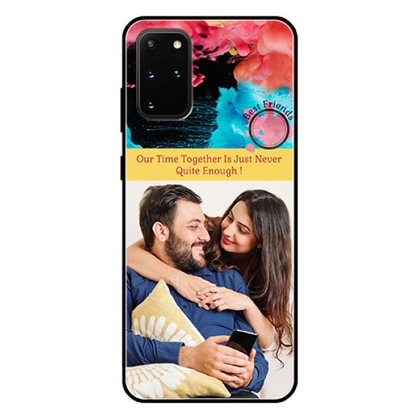 Galaxy S20 Plus Custom Glass Mobile Case - Quote with Acrylic Painting Design Galaxy S20 Plus Custom Glass Mobile Case - Quote with Acrylic Painting Design