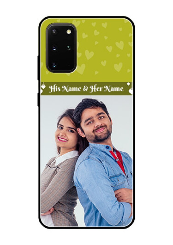 Galaxy S20 Plus Custom Glass Phone Case  - You & Me Heart Design