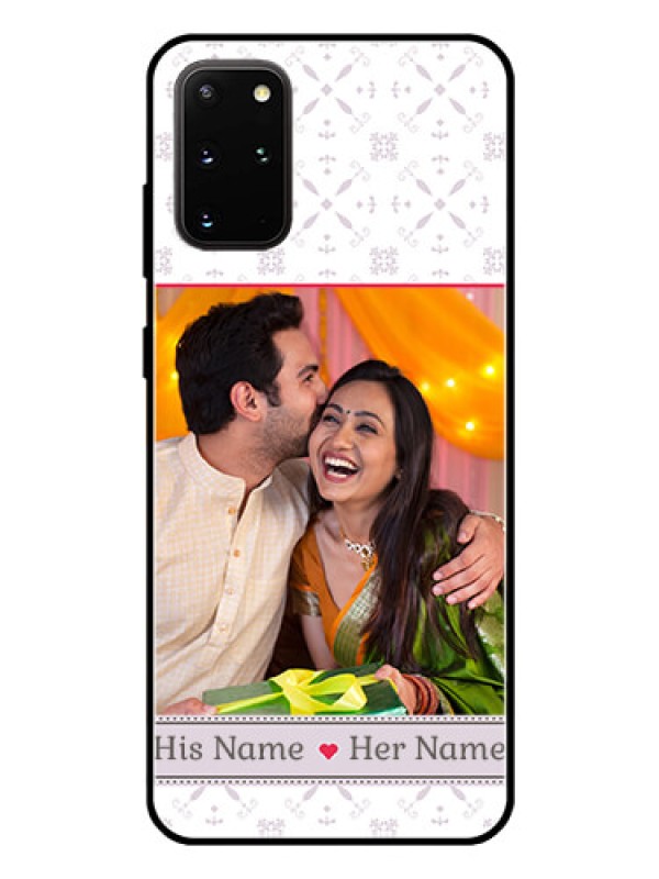 Custom Galaxy S20 Plus Custom Glass Mobile Case  - with Photo and Ethnic Design