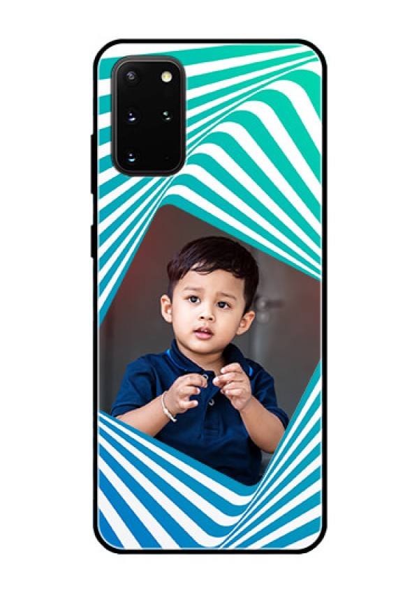 Galaxy S20 Plus Personalized Glass Phone Case  - Abstract Spiral Design