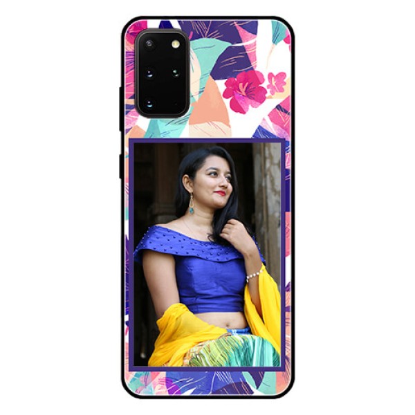 Galaxy S20 Plus Custom Glass Mobile Case - Abstract Floral Design Galaxy S20 Plus Custom Glass Mobile Case - Abstract Floral Design