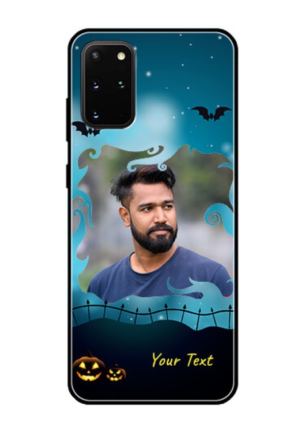Galaxy S20 Plus Custom Glass Phone Case  - Halloween frame design