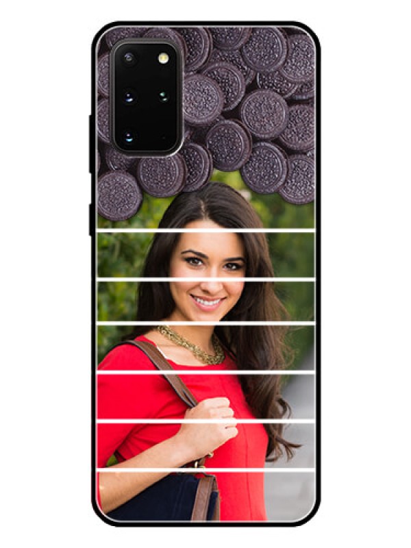 Custom Galaxy S20 Plus Custom Glass Phone Case  - with Oreo Biscuit Design