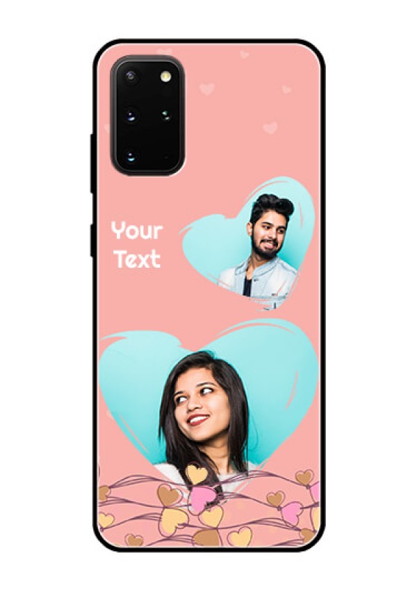 Galaxy S20 Plus Custom Glass Mobile Case  - Love Doodle Design