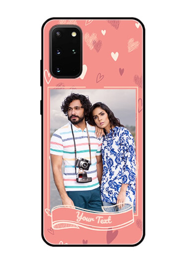Galaxy S20 Plus Custom Glass Phone Case  - Love doodle art Design