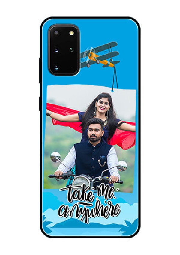 Galaxy S20 Plus Custom Glass Mobile Case  - Traveller Design 