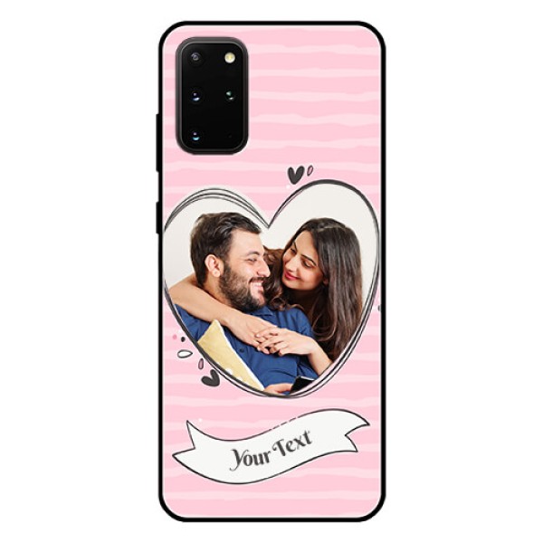 Galaxy S20 Plus Custom Glass Phone Case  - Vintage Heart Design