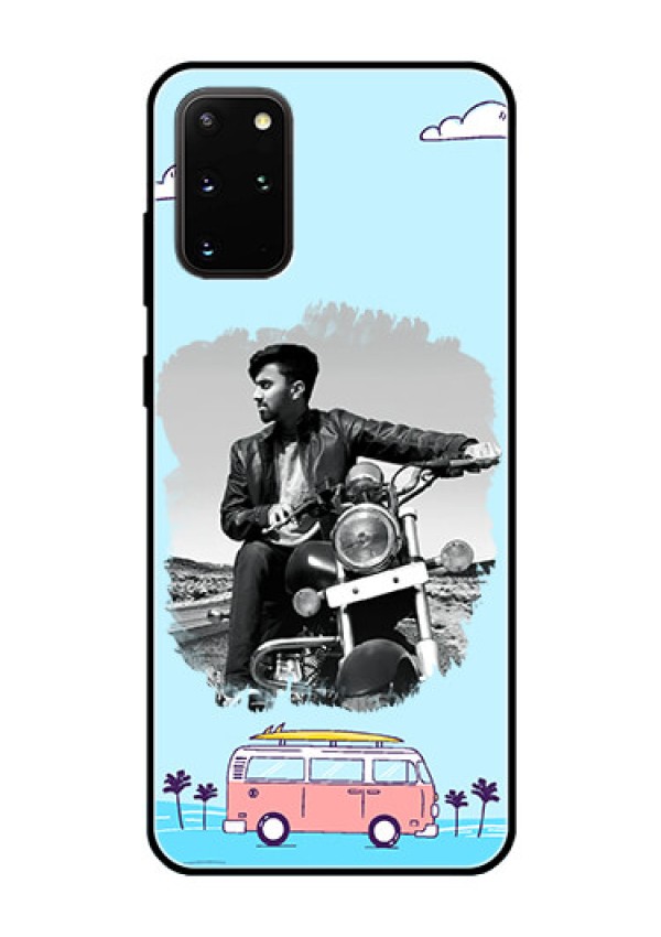 Galaxy S20 Plus Photo Printing on Glass Case  - Travel & Adventure Design