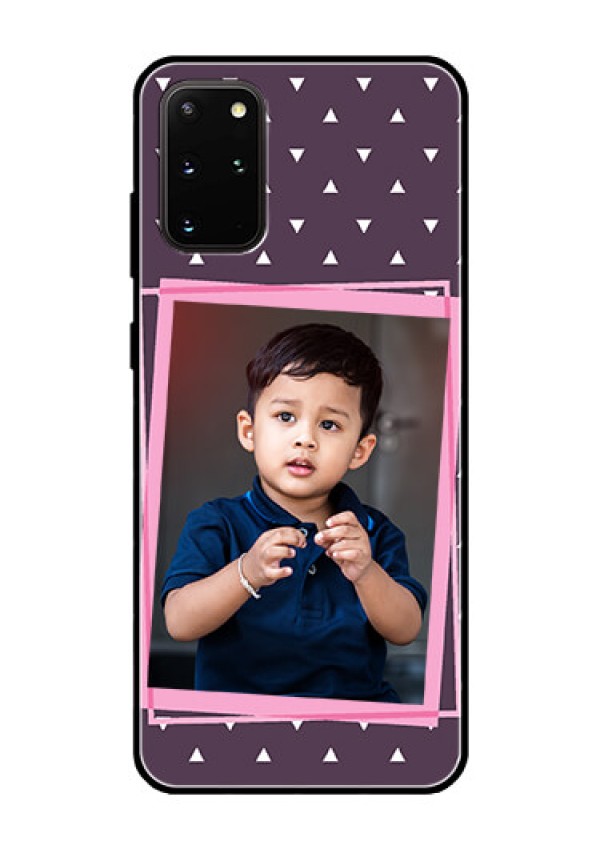 Galaxy S20 Plus Custom Glass Mobile Case  - Triangle Pattern Dotted Design