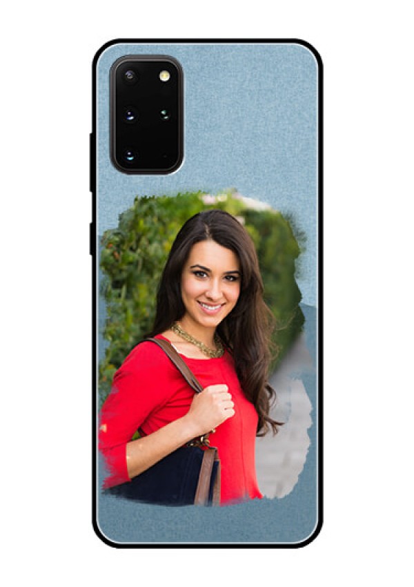 Galaxy S20 Plus Custom Glass Mobile Case  - Grunge Line Art Design