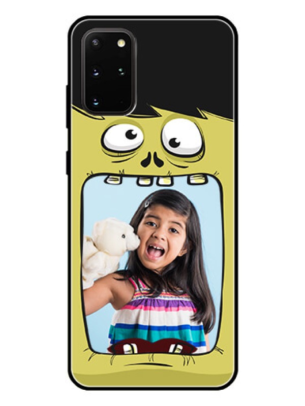 Custom Galaxy S20 Plus Personalized Glass Phone Case  - Cartoon monster back case Design