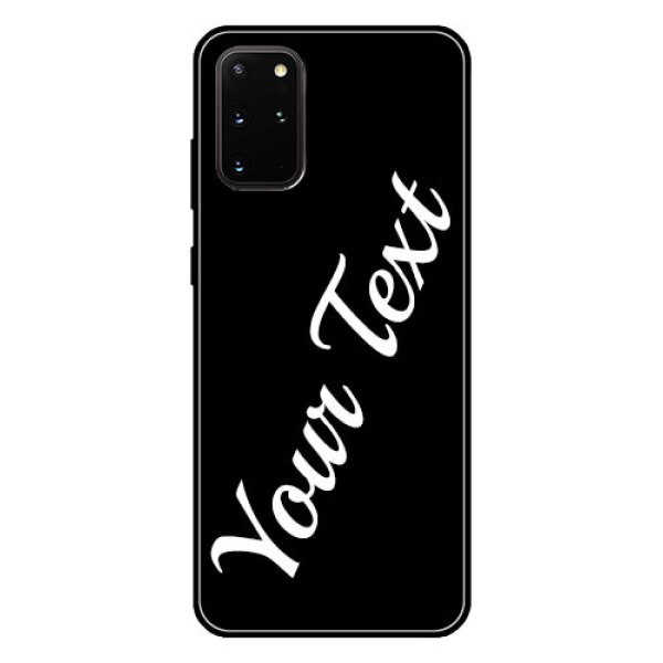 Galaxy S20 Plus Custom Glass Mobile Cover with Your Name Galaxy S20 Plus Custom Glass Mobile Cover with Your Name