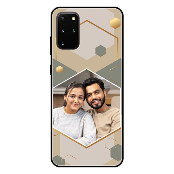 Galaxy S20 Plus Photo Printing on Glass Case - Stylish Hexagon Pattern Design Galaxy S20 Plus Photo Printing on Glass Case - Stylish Hexagon Pattern Design