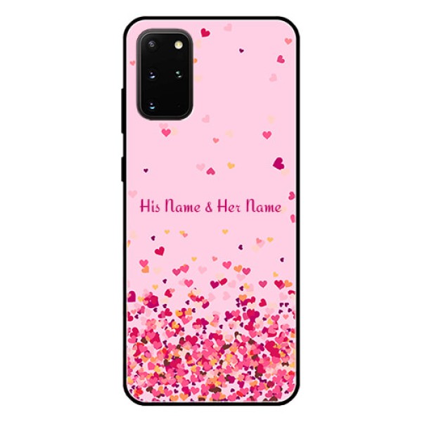 Galaxy S20 Plus Photo Printing on Glass Case - Floating Hearts Design Galaxy S20 Plus Photo Printing on Glass Case - Floating Hearts Design