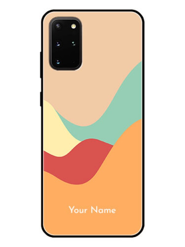 Custom Galaxy S20 Plus Personalized Glass Phone Case - Ocean Waves Multi-colour Design