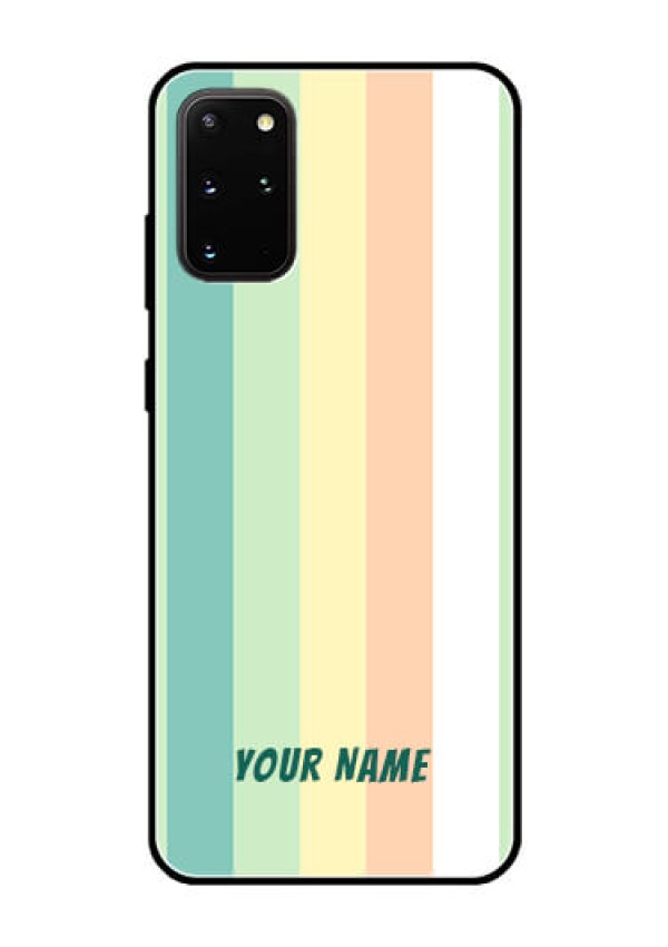 Galaxy S20 Plus Photo Printing on Glass Case - Multi-colour Stripes Design