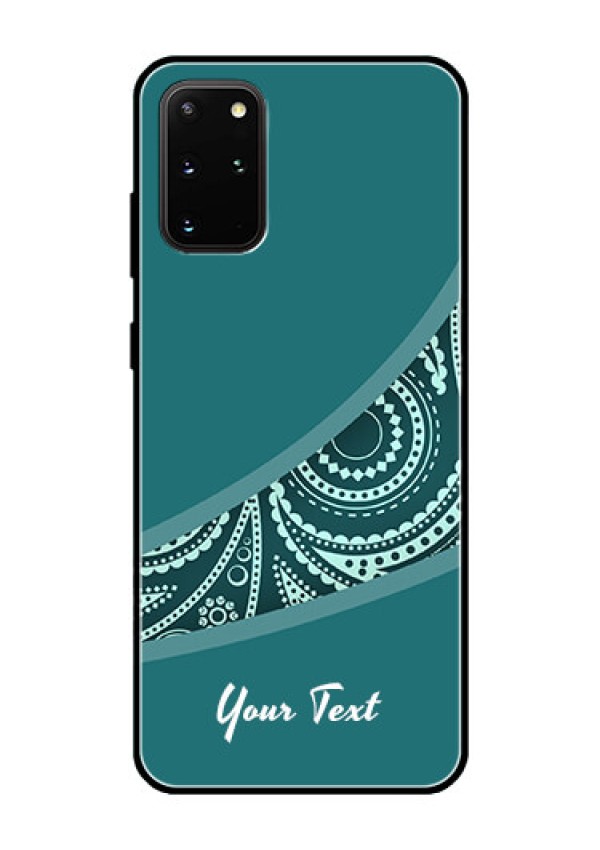 Galaxy S20 Plus Photo Printing on Glass Case - semi visible floral Design