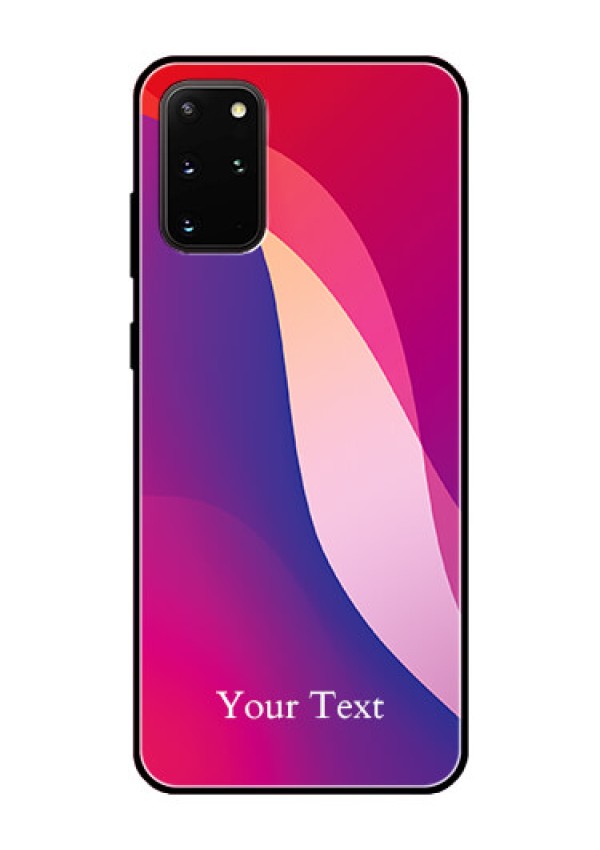Galaxy S20 Plus Personalized Glass Phone Case - Digital abstract Overlap Design