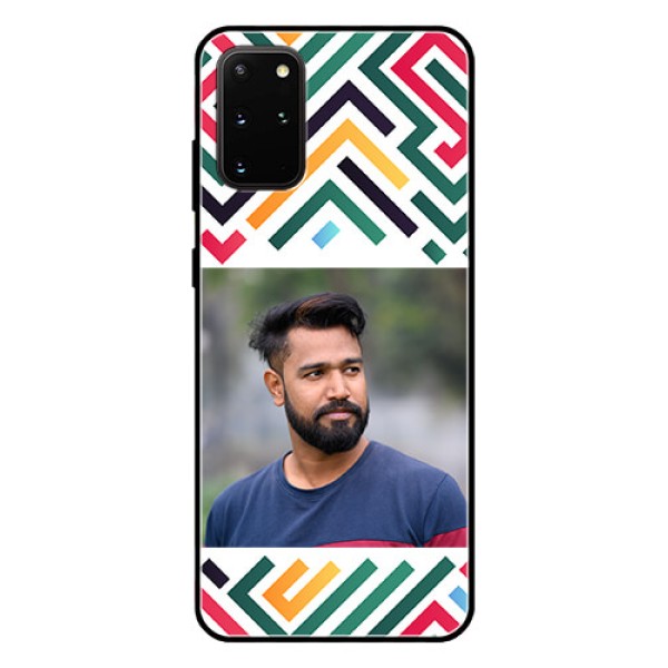Galaxy S20 Plus Personalized Glass Phone Case - Colorful Maze Pattern Design Galaxy S20 Plus Personalized Glass Phone Case - Colorful Maze Pattern Design