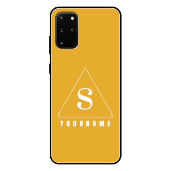 Galaxy S20 Plus Personalized Glass Phone Case - simple triangle Design Galaxy S20 Plus Personalized Glass Phone Case - simple triangle Design