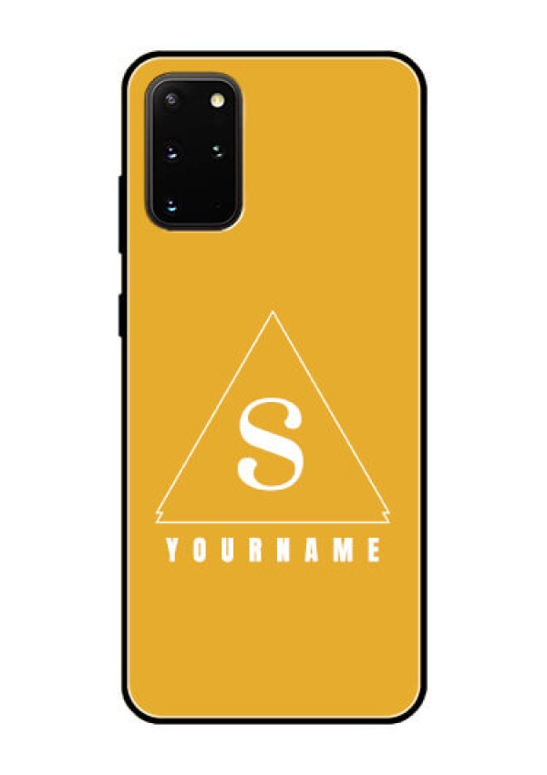 Galaxy S20 Plus Personalized Glass Phone Case - simple triangle Design