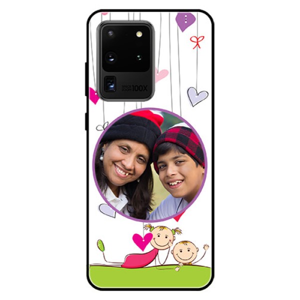 Galaxy S20 Ultra Photo Printing on Glass Case  - Cute Kids Phone Case Design
