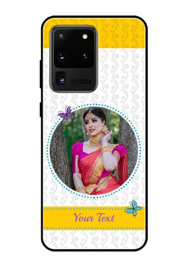 Galaxy S20 Ultra Custom Glass Mobile Case  - Girls Premium Case Design
