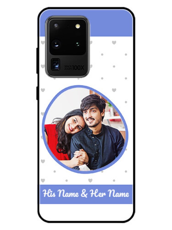 Custom Galaxy S20 Ultra Photo Printing on Glass Case  - Premium Case Design