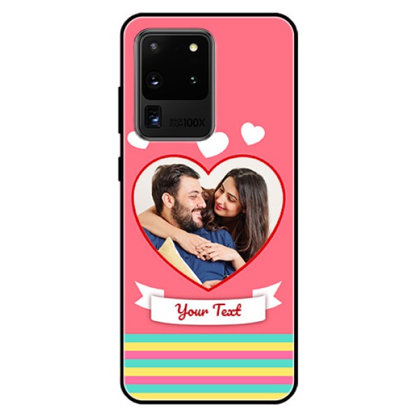 Galaxy S20 Ultra Photo Printing on Glass Case - Love Doodle Design Galaxy S20 Ultra Photo Printing on Glass Case - Love Doodle Design