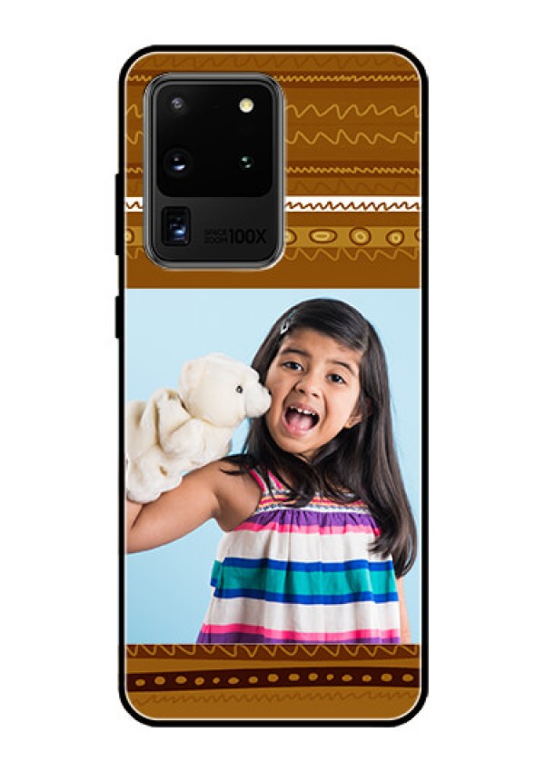 Galaxy S20 Ultra Custom Glass Phone Case  - Friends Picture Upload Design 