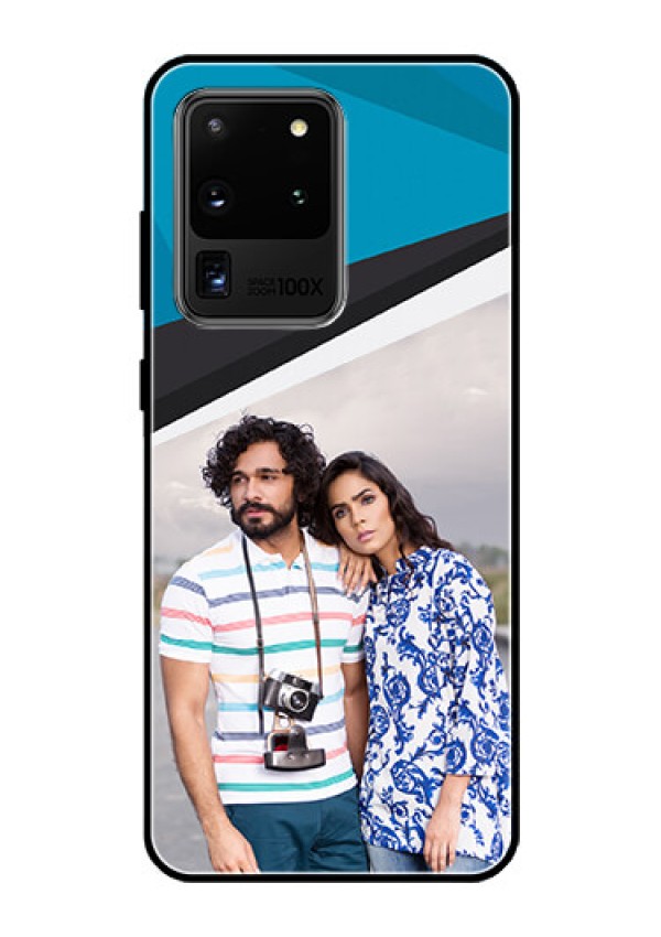 Galaxy S20 Ultra Photo Printing on Glass Case  - Simple Pattern Photo Upload Design