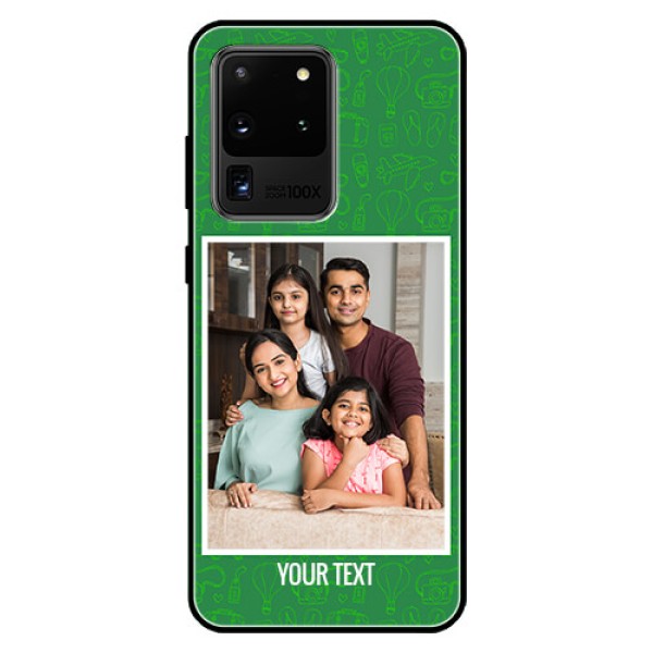 Galaxy S20 Ultra Personalized Glass Phone Case - Picture Upload Design Galaxy S20 Ultra Personalized Glass Phone Case - Picture Upload Design