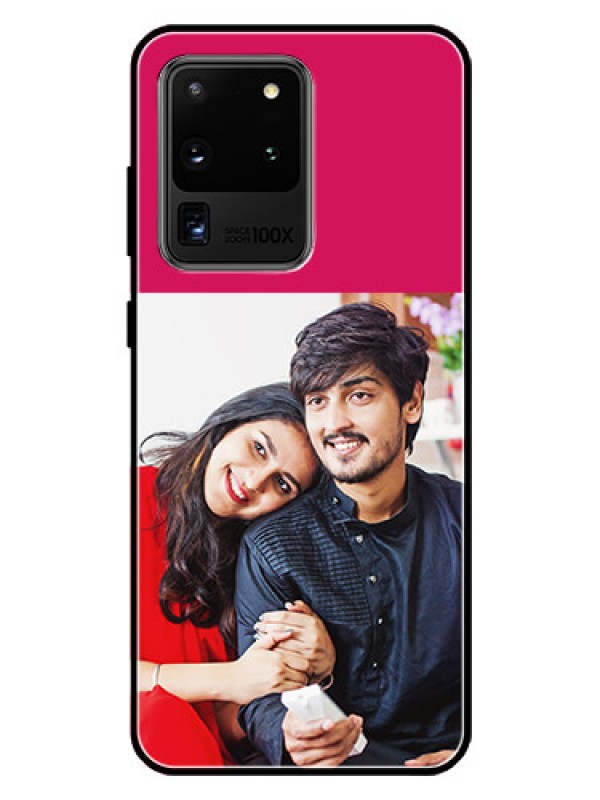 Custom Galaxy S20 Ultra Custom Glass Mobile Case  - Anniversary Cover Design