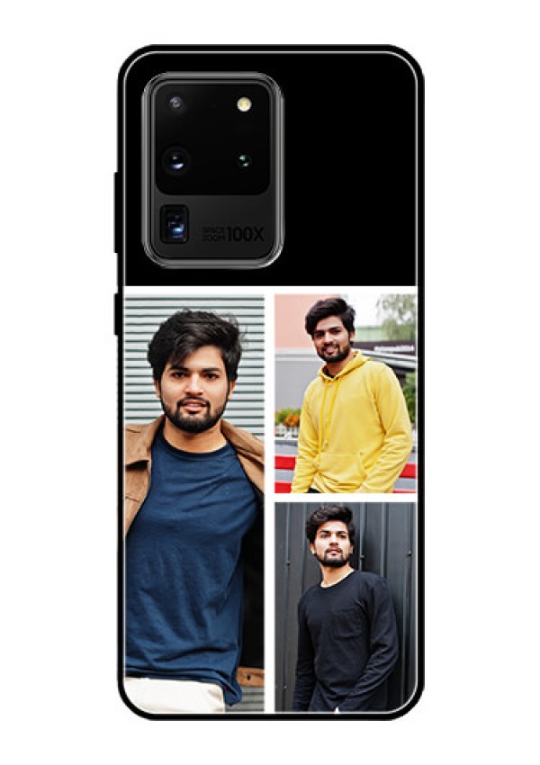 Galaxy S20 Ultra Photo Printing on Glass Case  - Upload Multiple Picture Design
