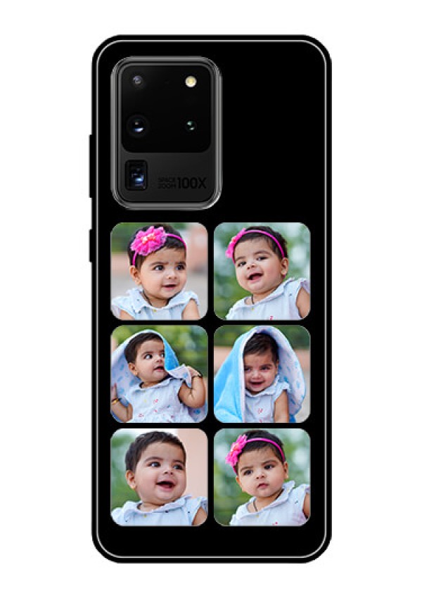 Galaxy S20 Ultra Photo Printing on Glass Case  - Multiple Pictures Design