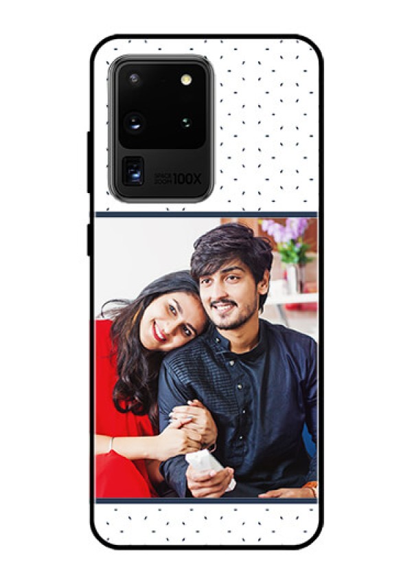 Galaxy S20 Ultra Personalized Glass Phone Case  - Premium Dot Design