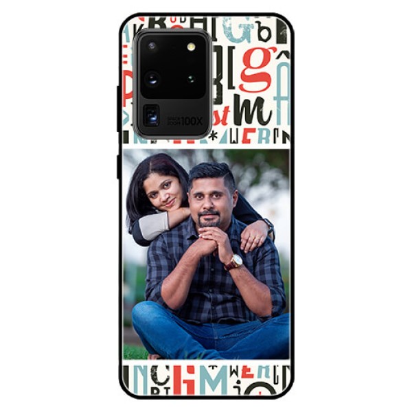 Galaxy S20 Ultra Personalized Glass Phone Case  - Alphabet Design